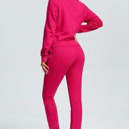 Back View of Fuchsia Jogger Set