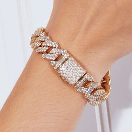 crystal rhinestone bracelet (modeled on wrist)